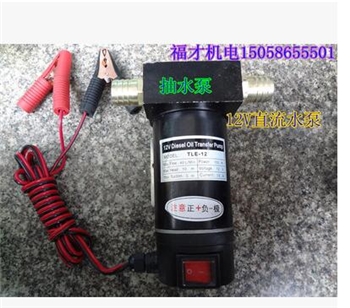 吸水泵 电动抽水泵汽车加水泵 直流水泵 12V2